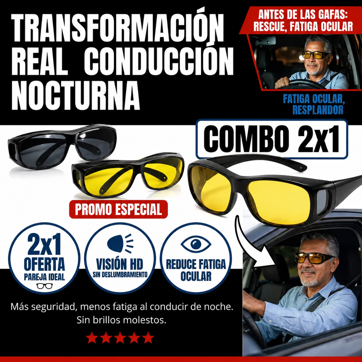 Paga 1 y lleva 2 en Gafas de conducción Ultra HD 🕶️